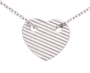 Naszyjnik serce, serduszko, srebro 925