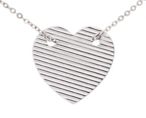 Naszyjnik duże serce, serduszko, srebro 925