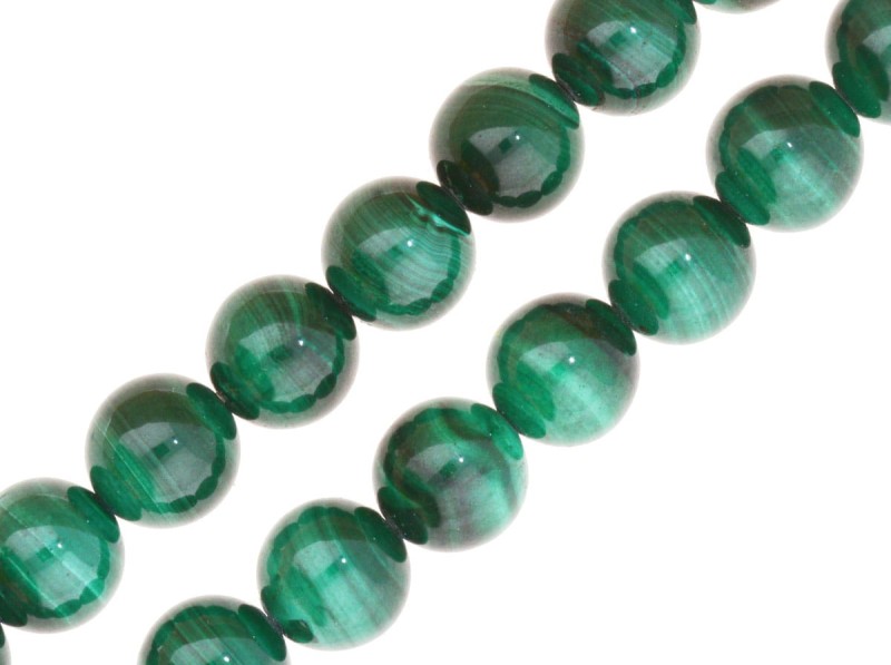 Szmaragdowo zielony naturalny malachit , kulka 8 mm